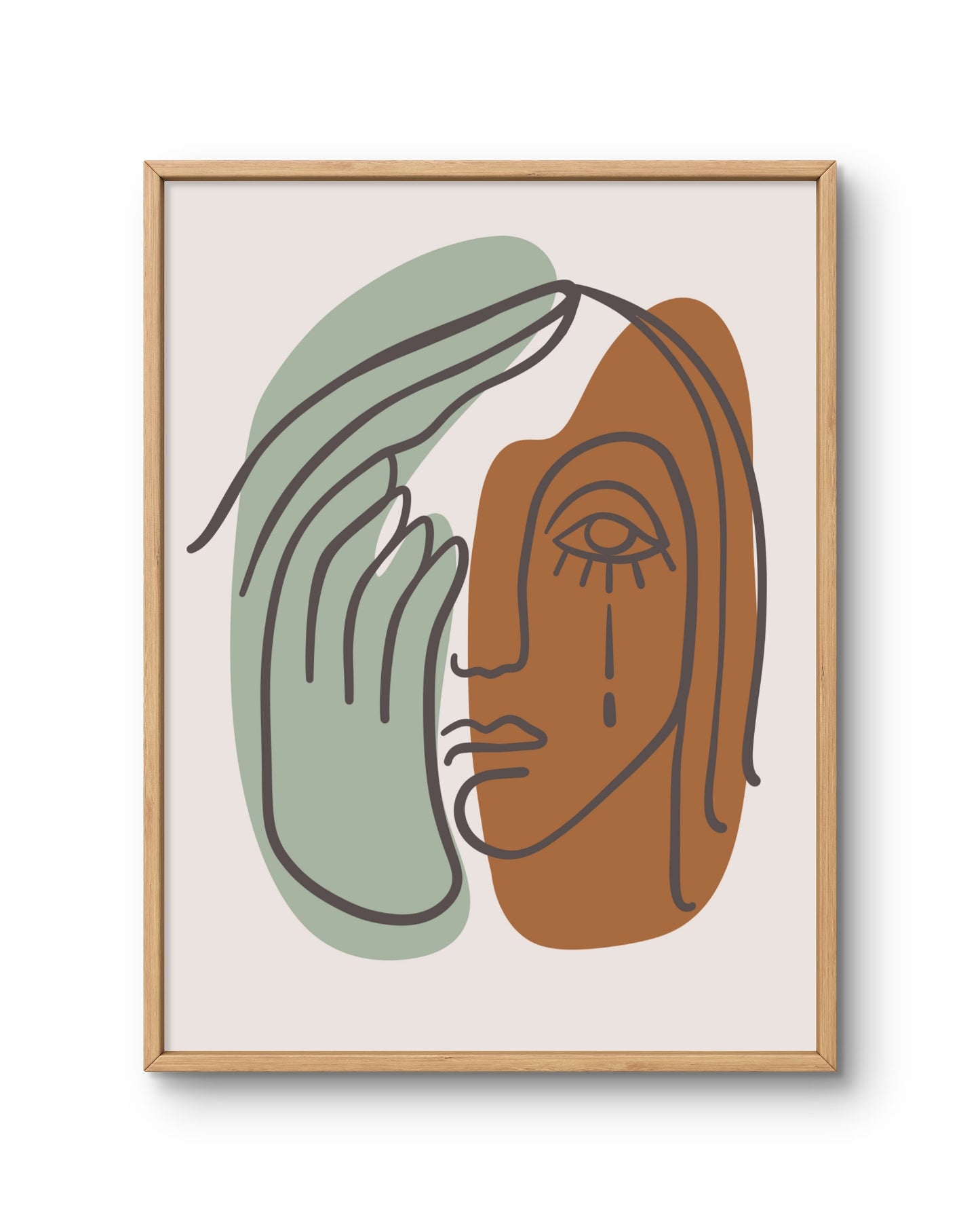 Abstract Face with Soft Shapes