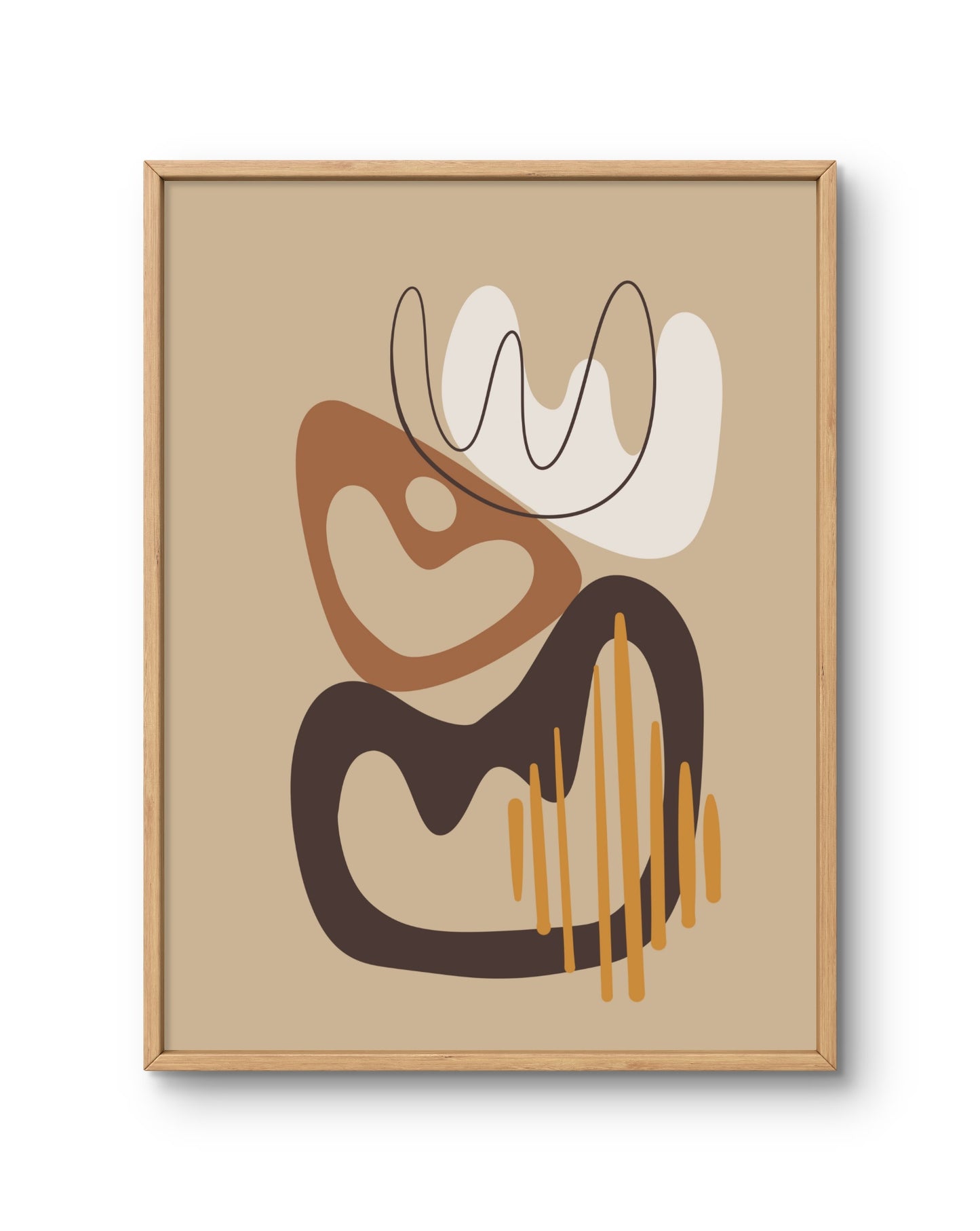 Modern Abstract Organic Composition