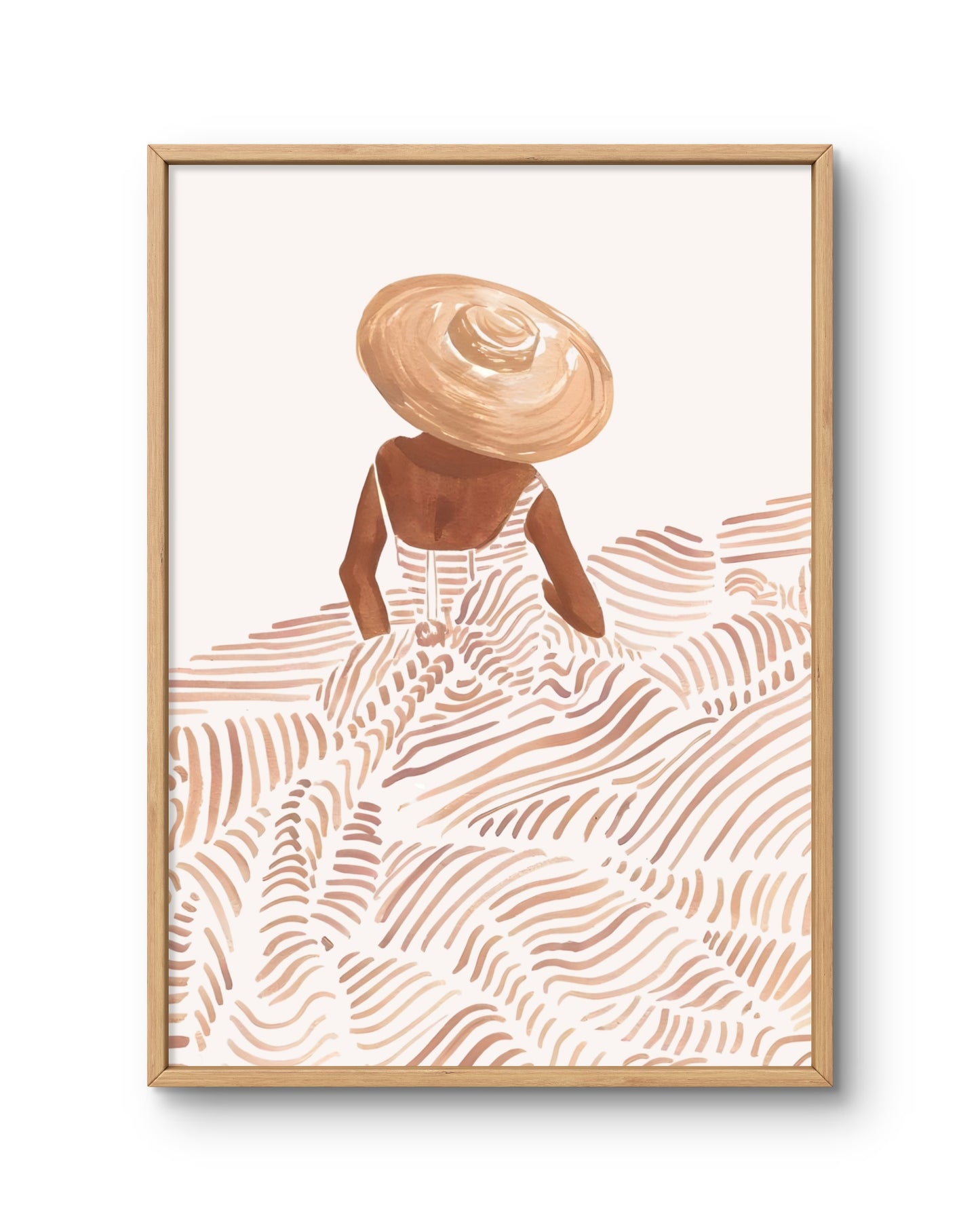 Woman in Hat Abstract Illustration