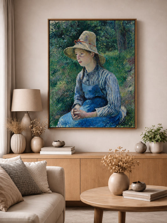 Young Peasant Girl in a Straw Hat