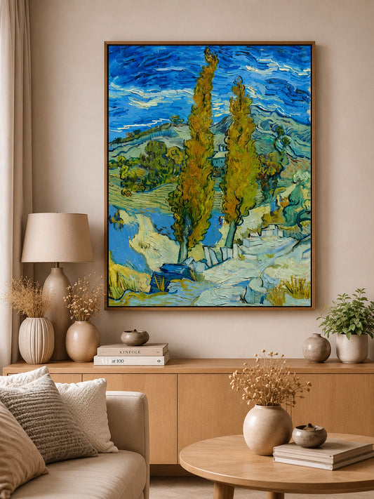 Two Poplars in the Alpilles near Saint-Rémy