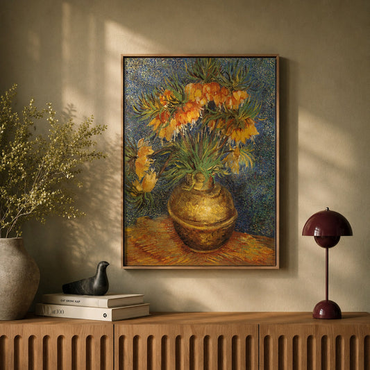 Fritillaries in a Copper Vase