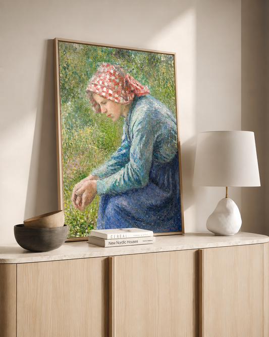 Peasant Girl with a Red Headscarf