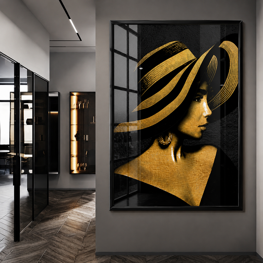 Gold Hat Woman