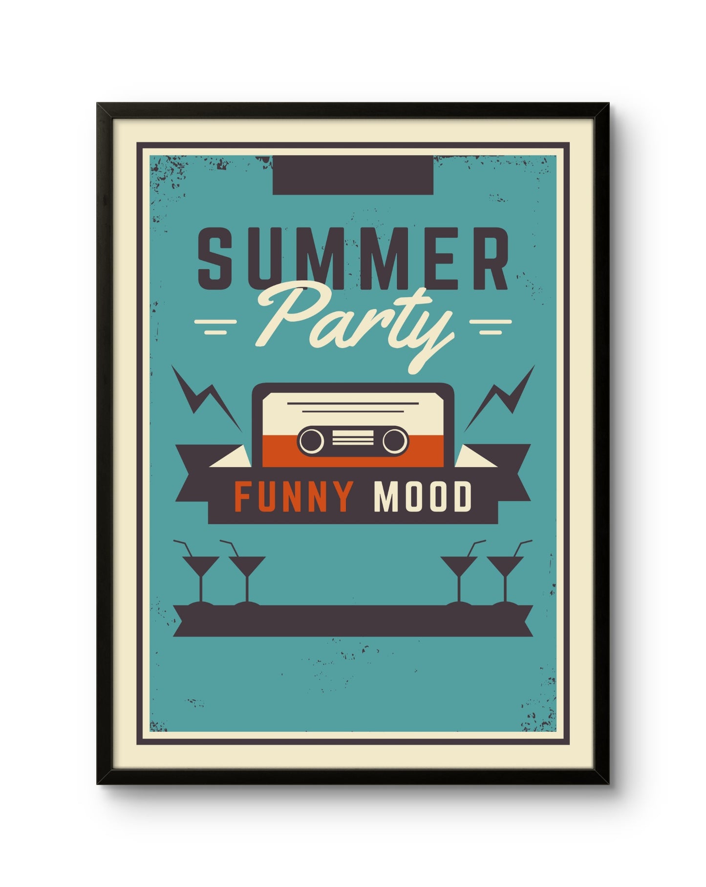 Summer Party Retro Poster