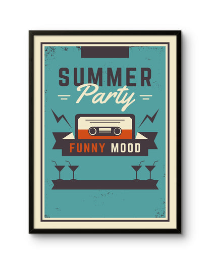 Summer Party Retro Poster