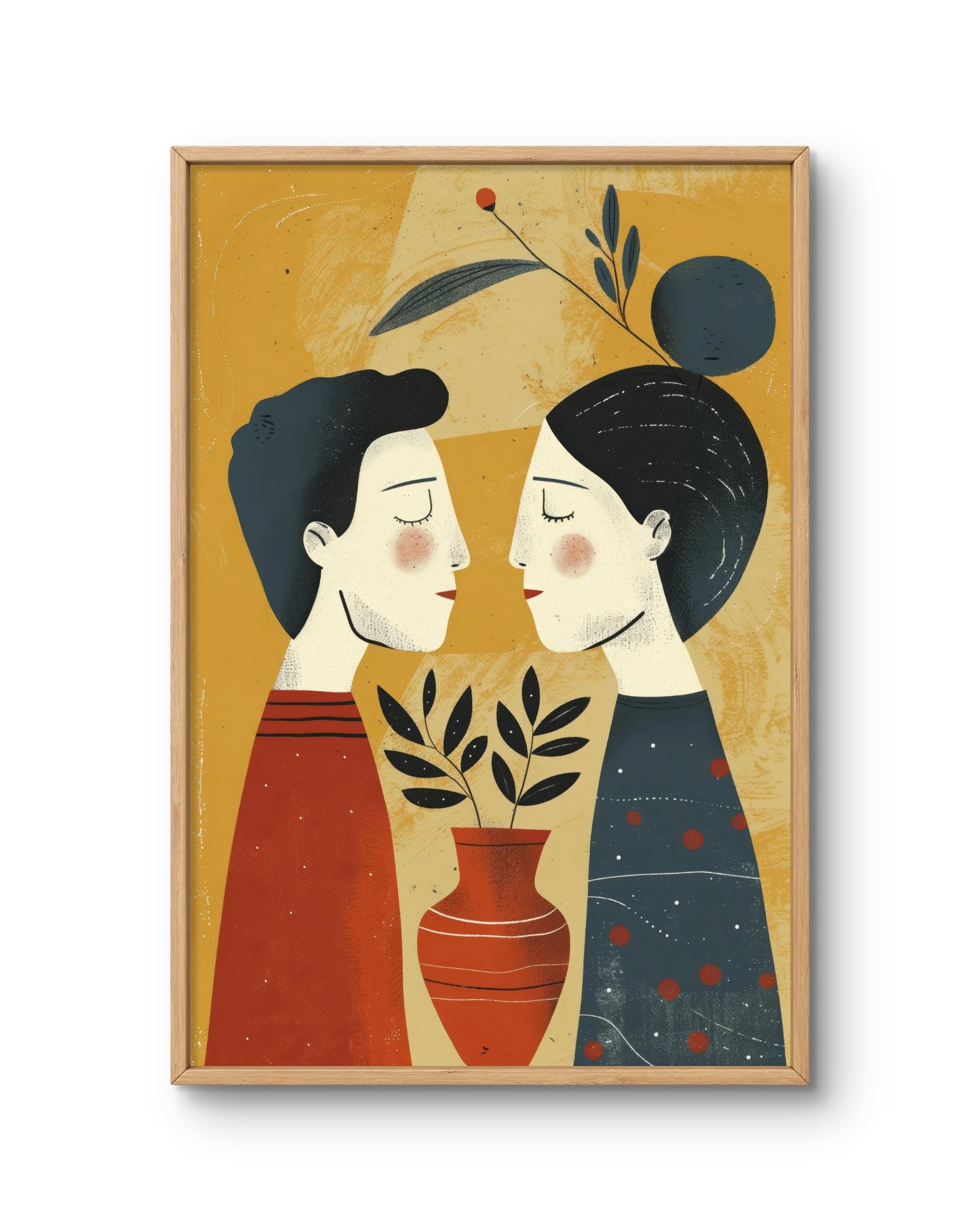 Couple Portrait with Vase