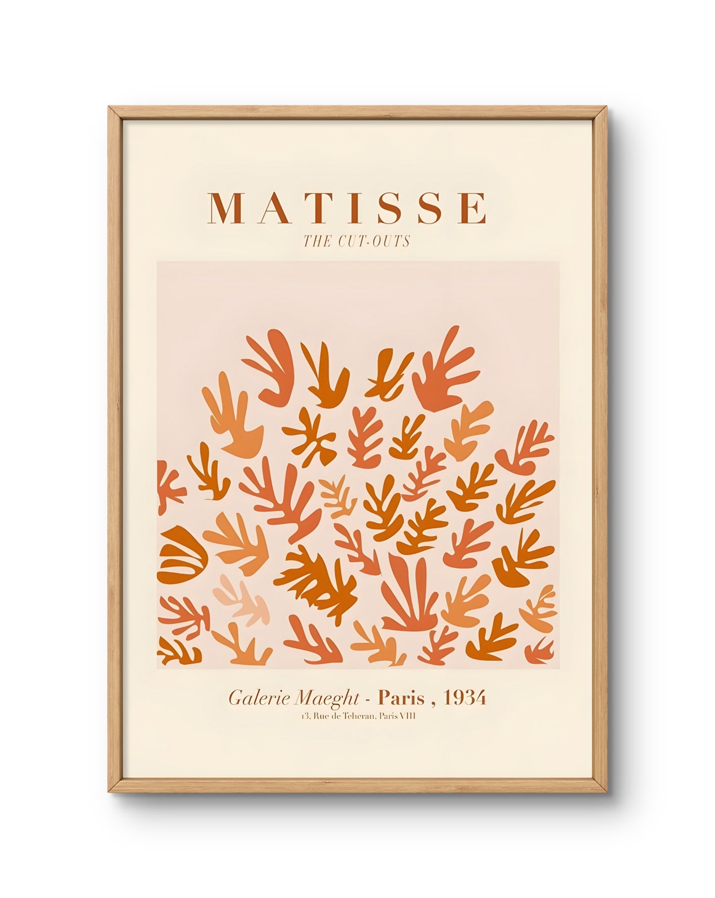 Matisse The Cut-Outs (Orange Organic Shapes)