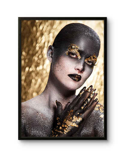 Gilded Essence Modern Art Beauty