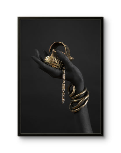 Golden Offering ' Hand Art Sculpture