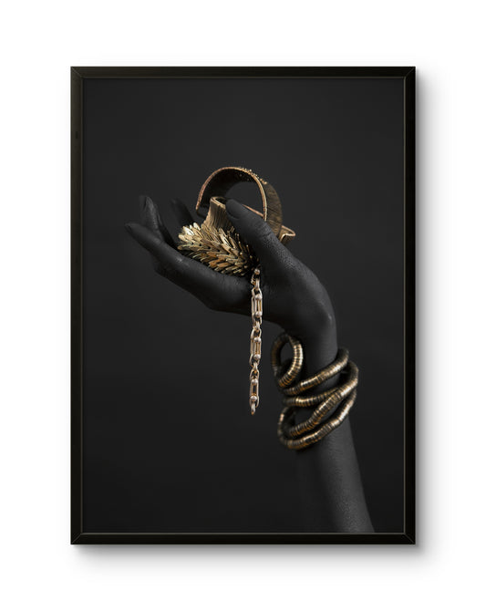 Golden Offering ' Hand Art Sculpture