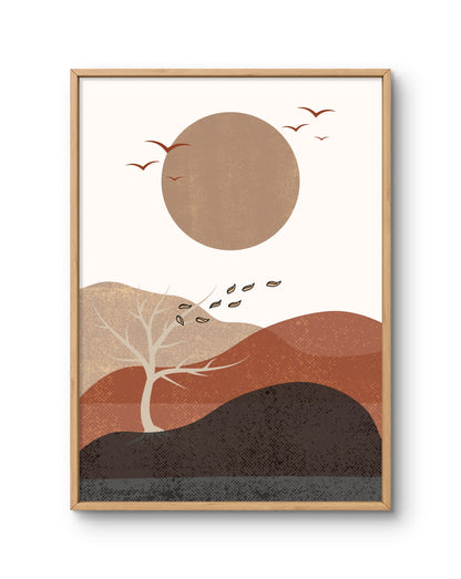 Desert Birds at Dusk