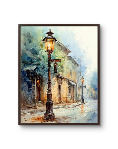 Vintage Street Lamp Glow