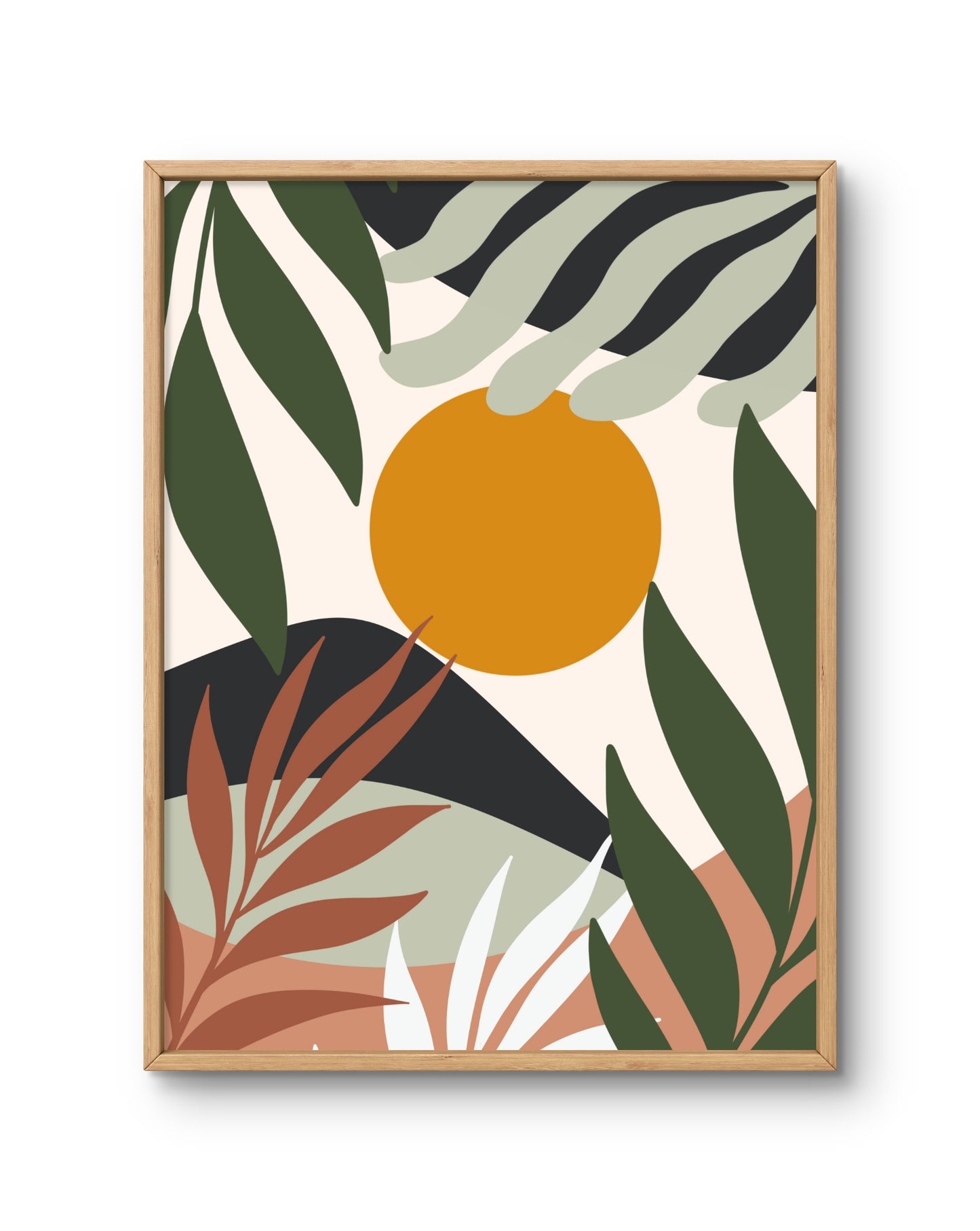 Golden Canopy Abstract Botanical