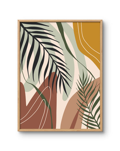 Desert Palm Organic Abstract