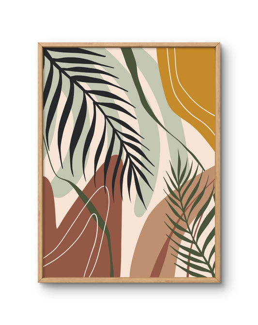 Desert Palm Organic Abstract