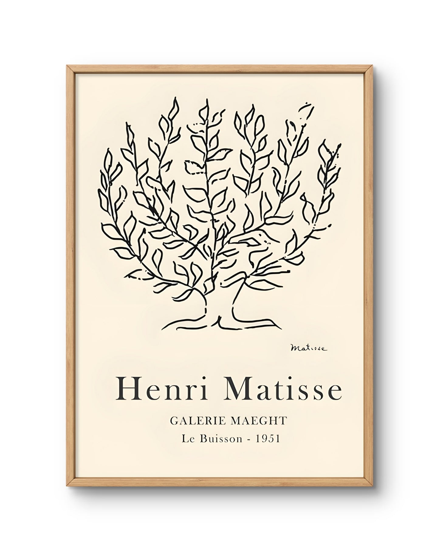 Henri Matisse Le Buisson (Line-Drawn Tree)