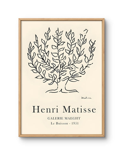 Henri Matisse Le Buisson (Line-Drawn Tree)