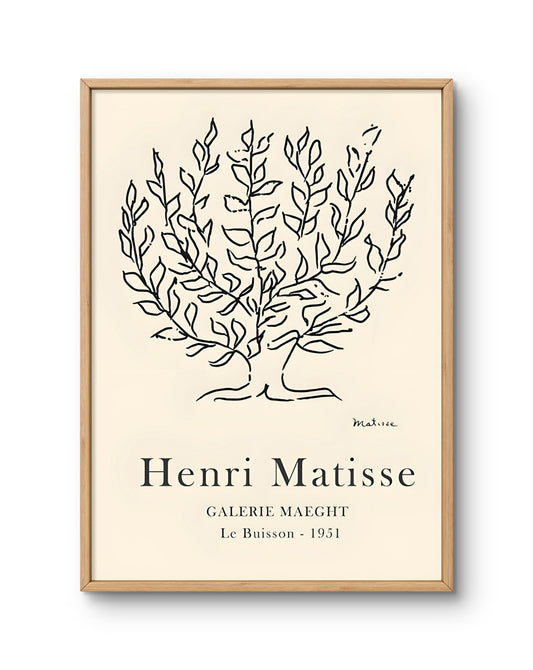 Henri Matisse Le Buisson (Line-Drawn Tree)