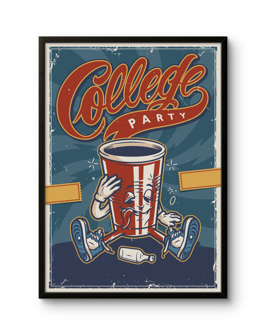 College Party Cup Poster