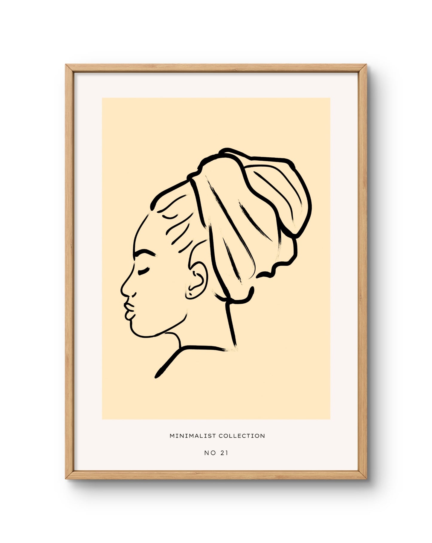 Minimalist Muse Female Profile Line Art