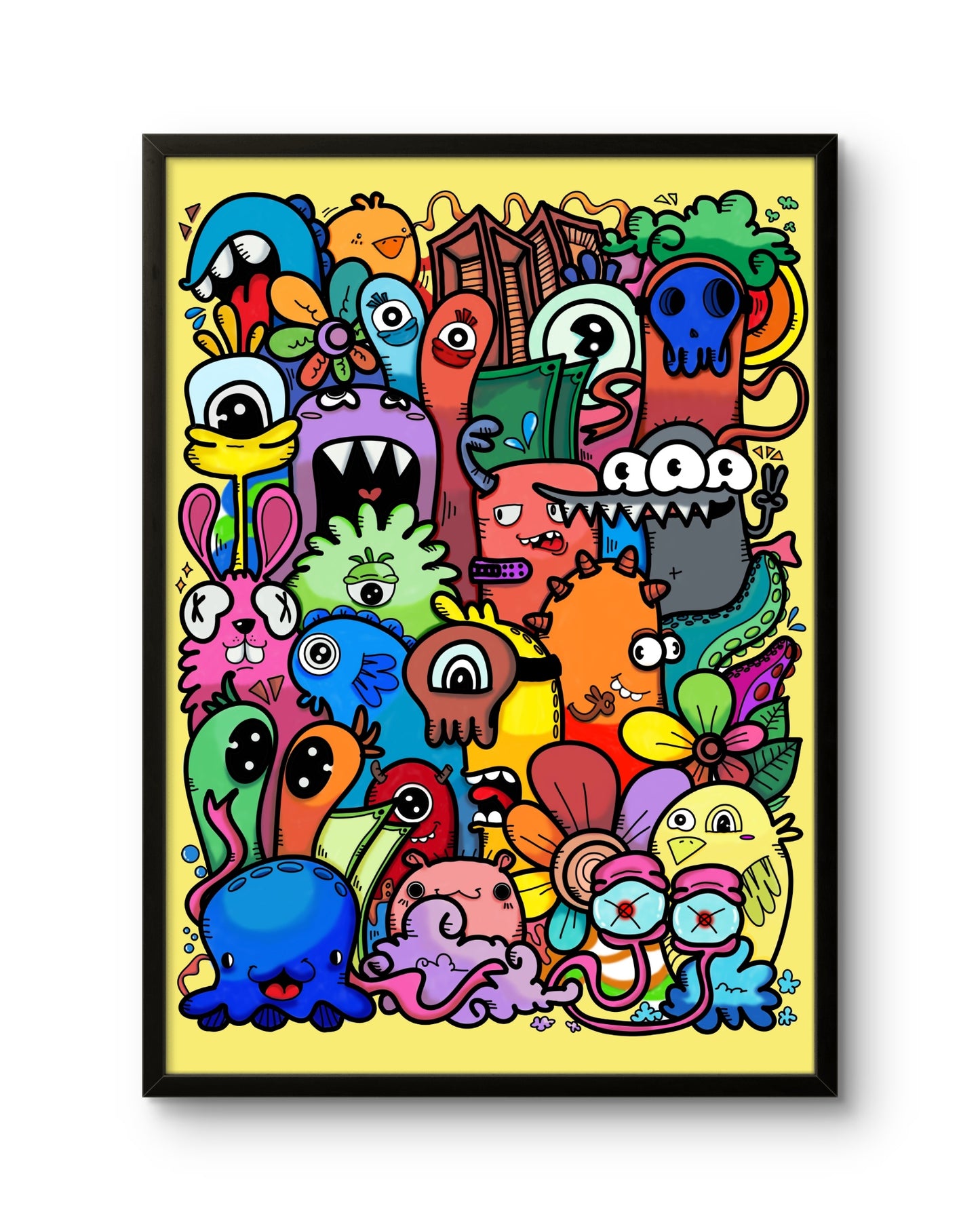 Playful Doodle Crowd ���' Sunshine Stack