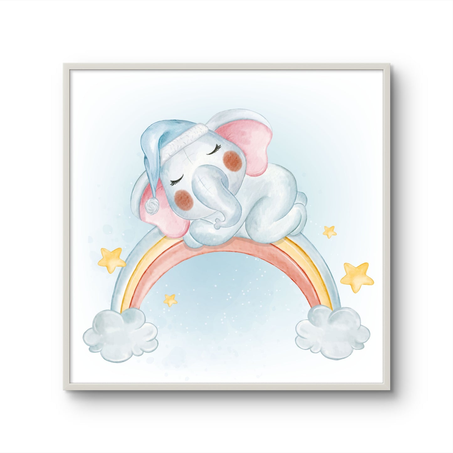 Sleeping Elephant on Rainbow