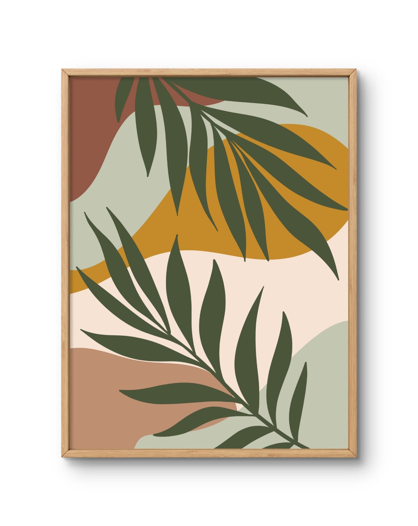 Earthy Leaves Contemporary Botanical