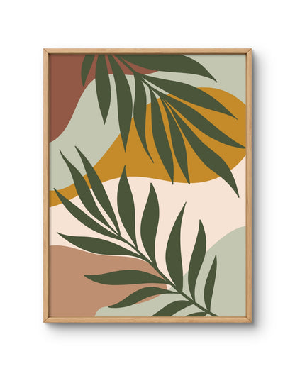 Earthy Leaves Contemporary Botanical