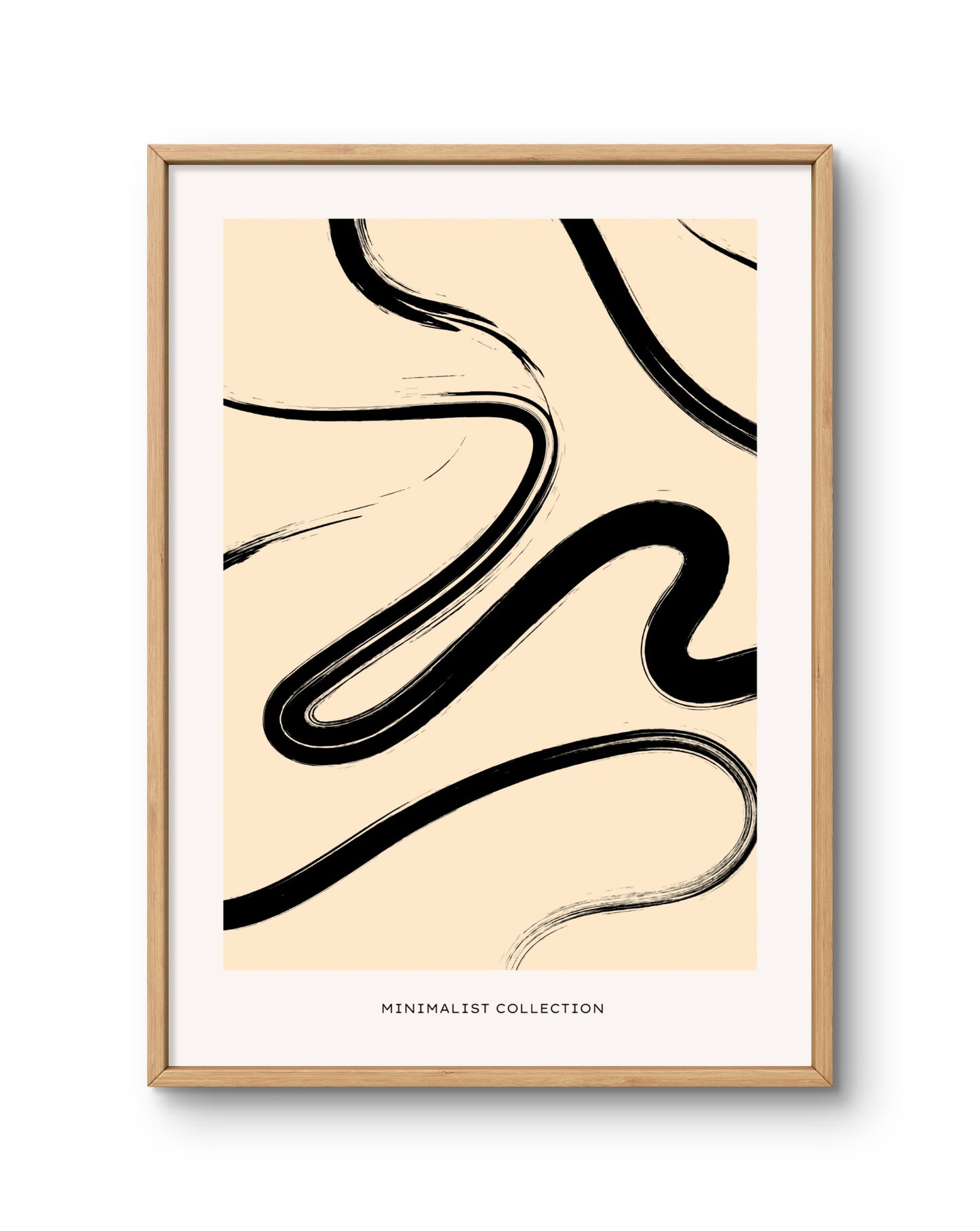 Minimalist Flow Abstract Line Composition