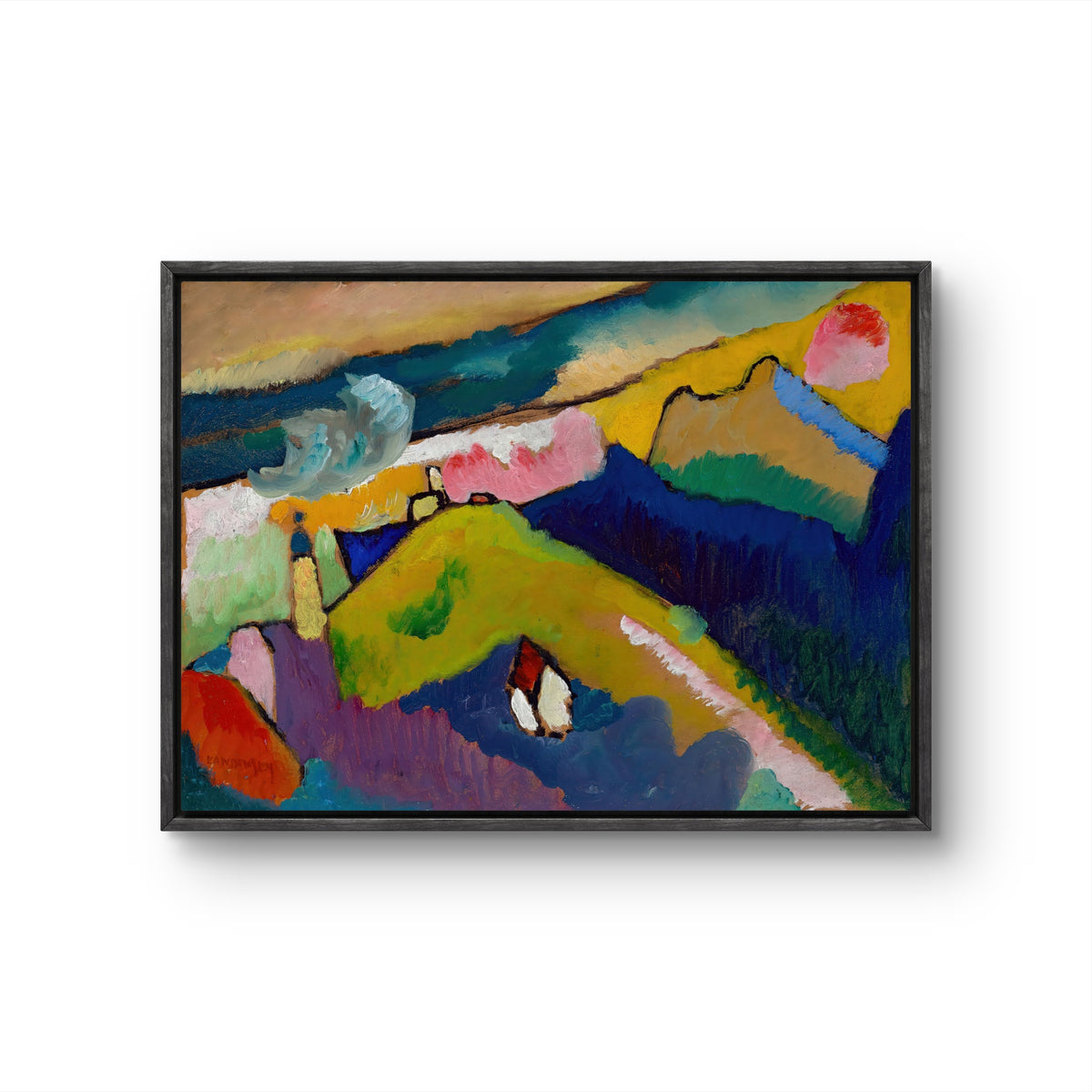 Mountain landscape with church