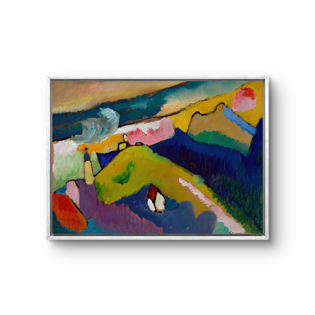 Mountain landscape with church