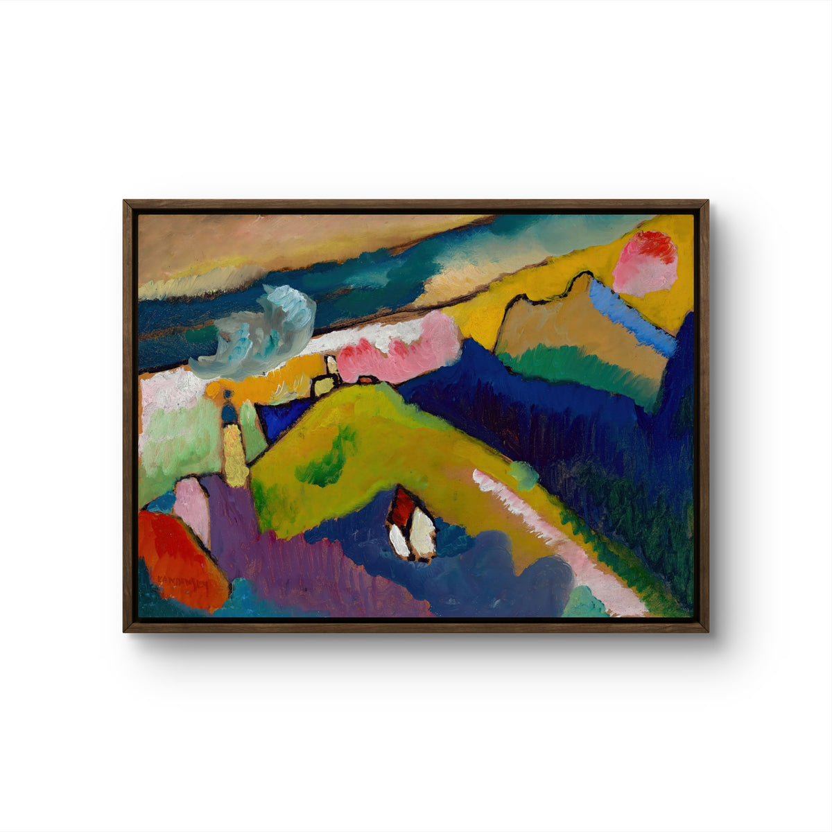 Mountain landscape with church