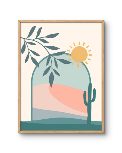 Desert Arch Sun Landscape