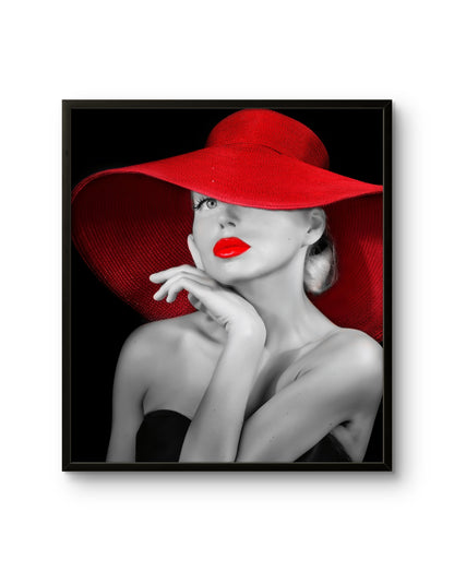 Lady in Red Retro Elegance