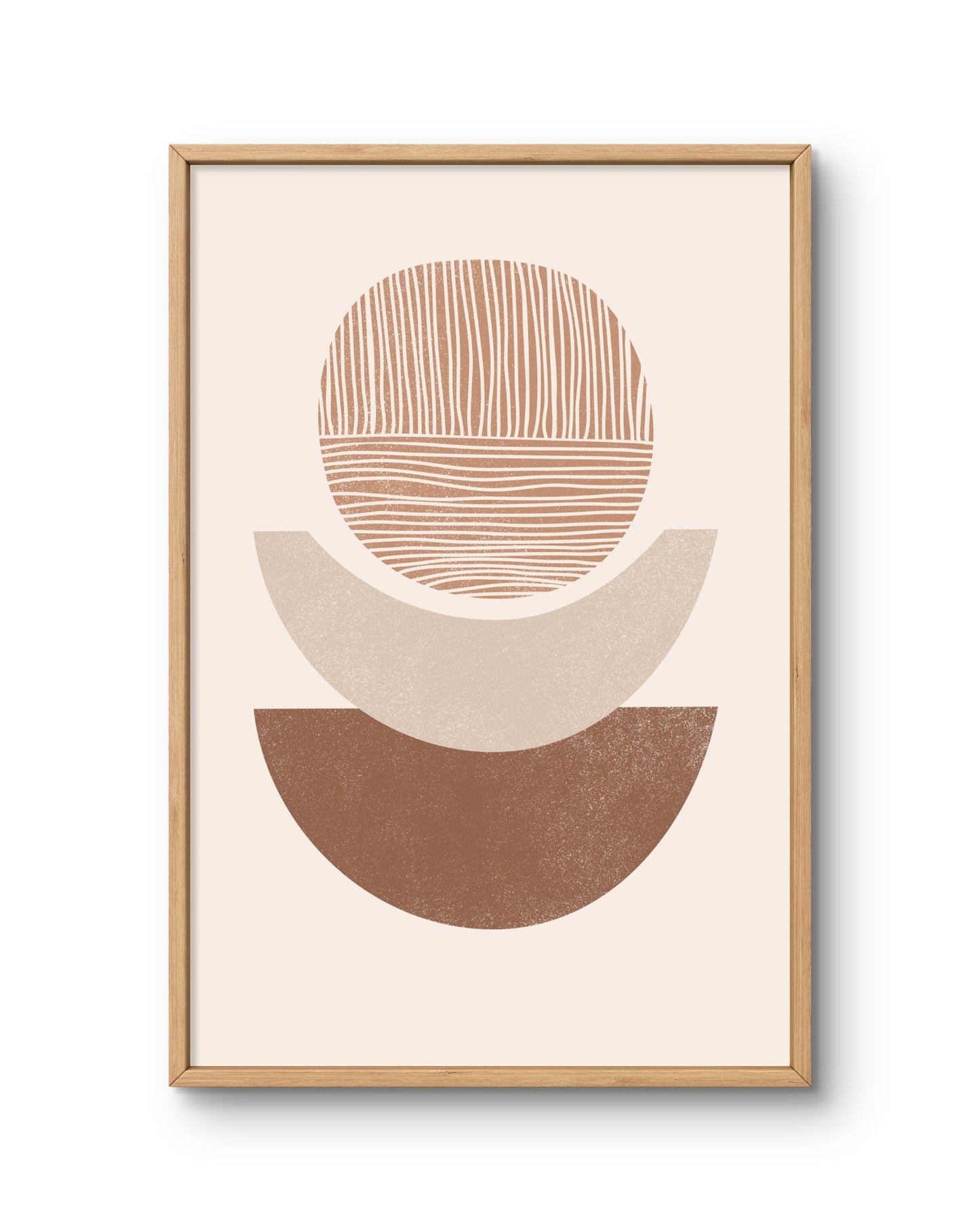 Neutral Stacked Shape Abstract
