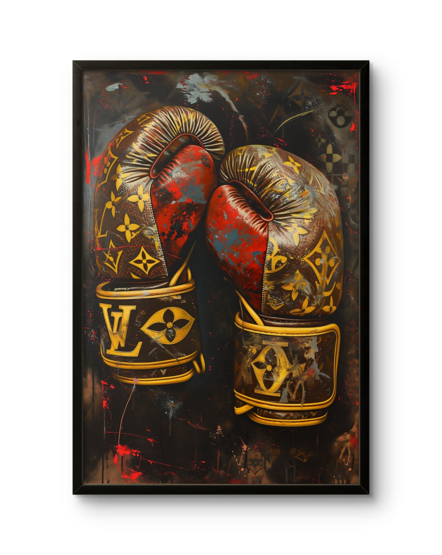 LV Boxing Gloves Luxury Combat