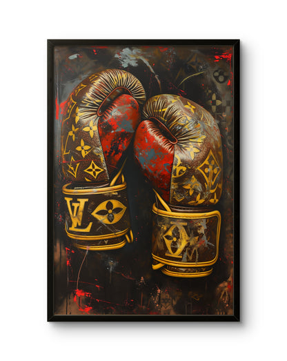 LV Boxing Gloves Luxury Combat