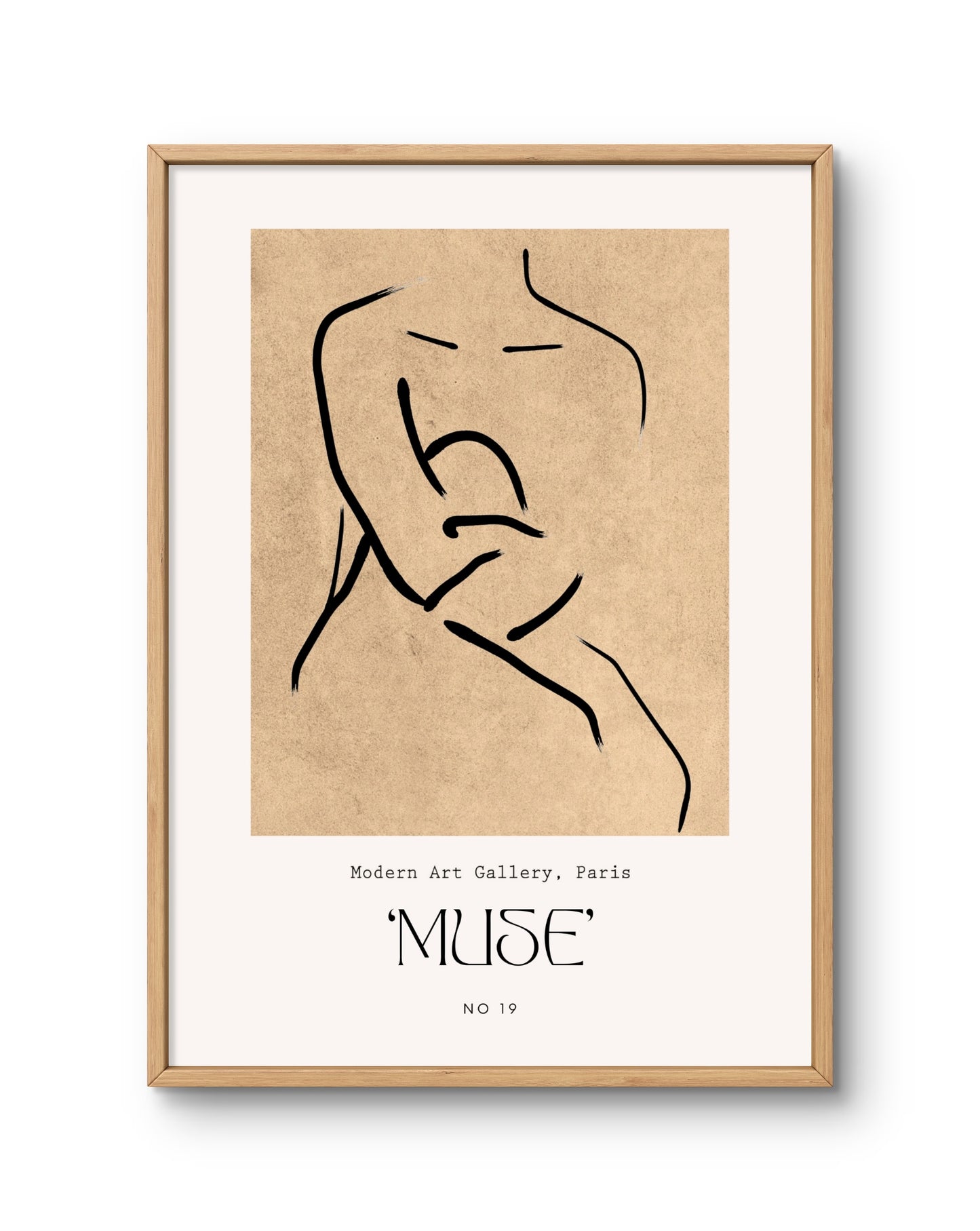 Muse No. 19 Minimal Face Line Art