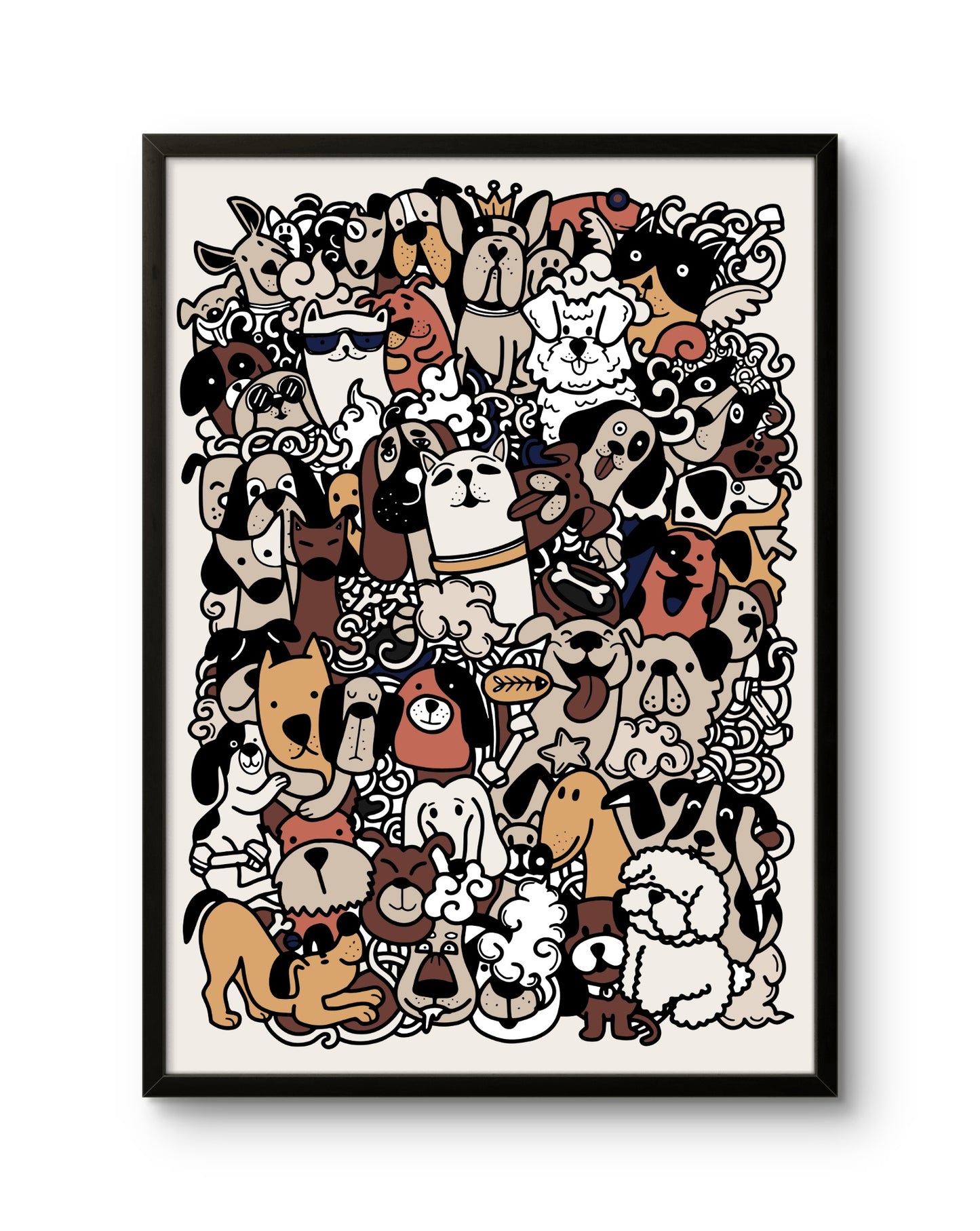 Playful Doodle Crowd ���' Retro Scribble