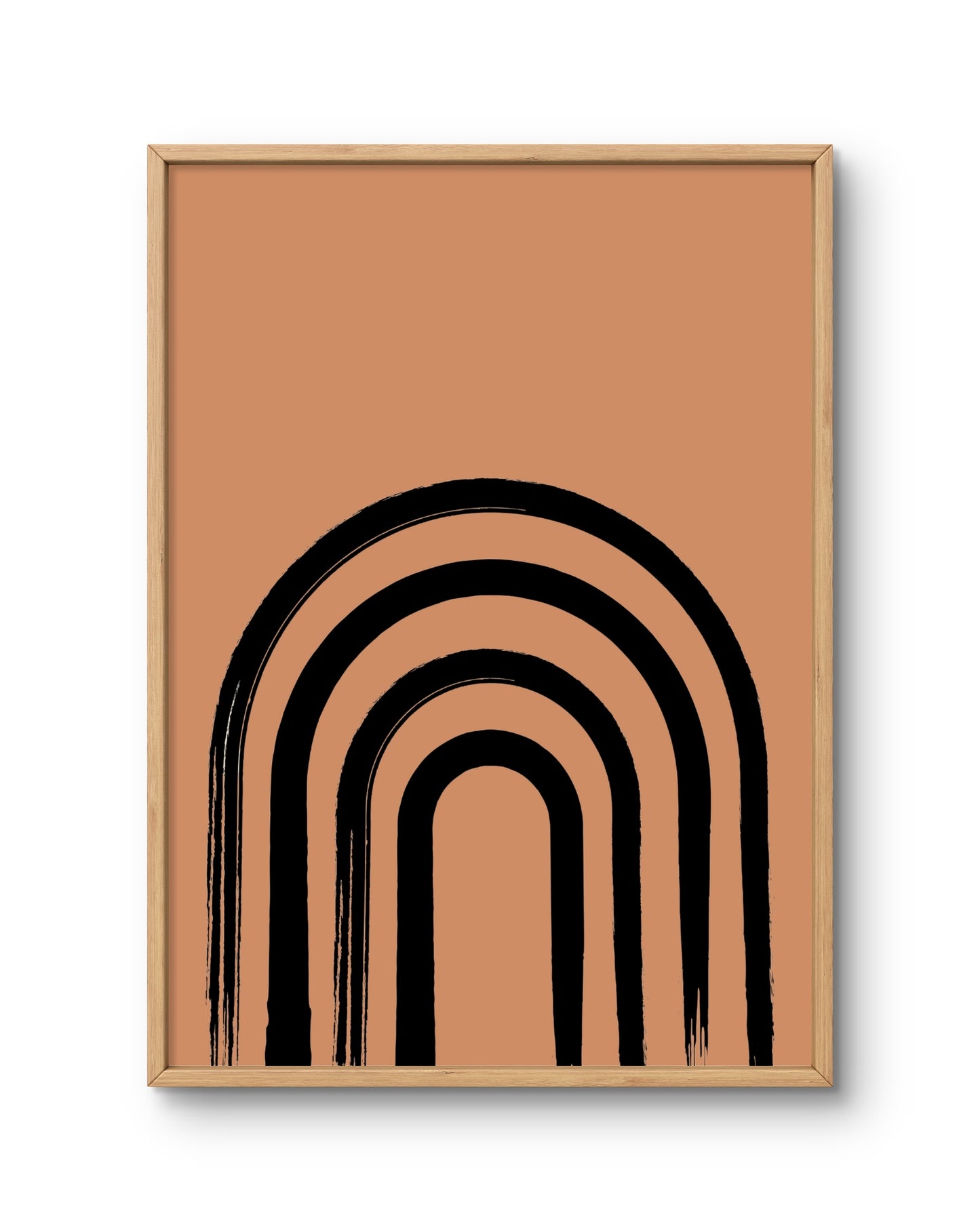 Minimal Black Arch Abstract