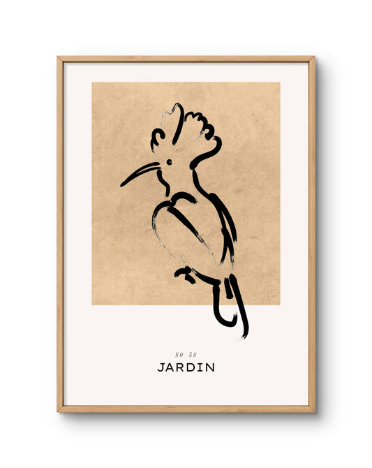 Jardin No. 38 Abstract Bird Study