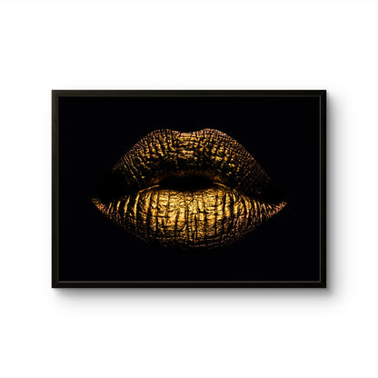 Golden Lips Luxury Beauty Art
