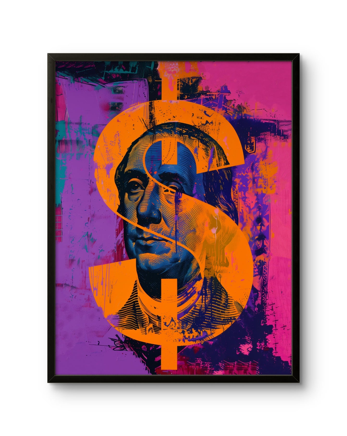 Neon Benjamin Split Dollar