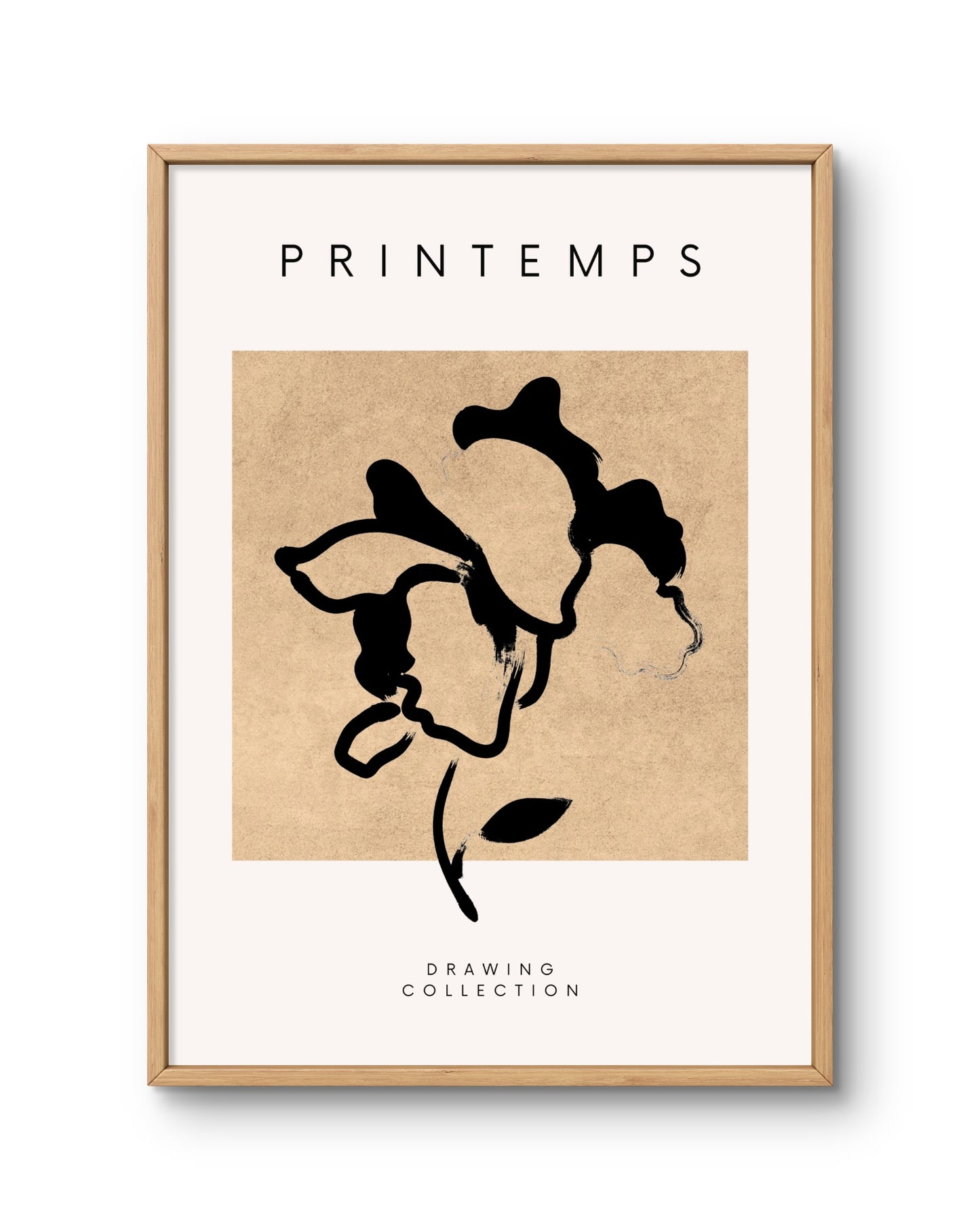 Printemps  Abstract Floral Drawing