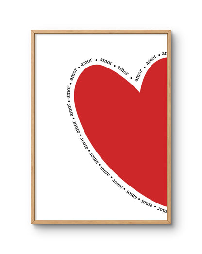 Amor Heart Outline