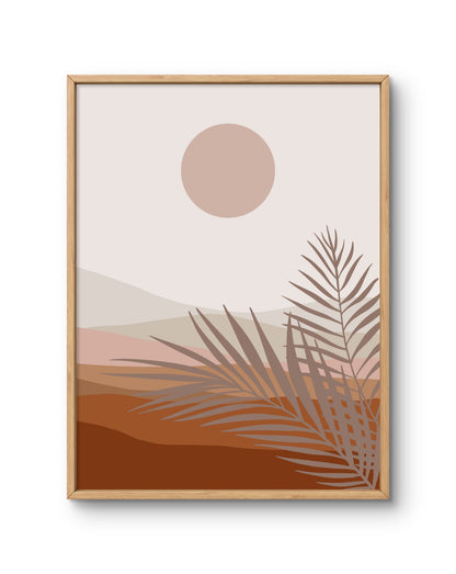 Desert Palm Minimal Landscape