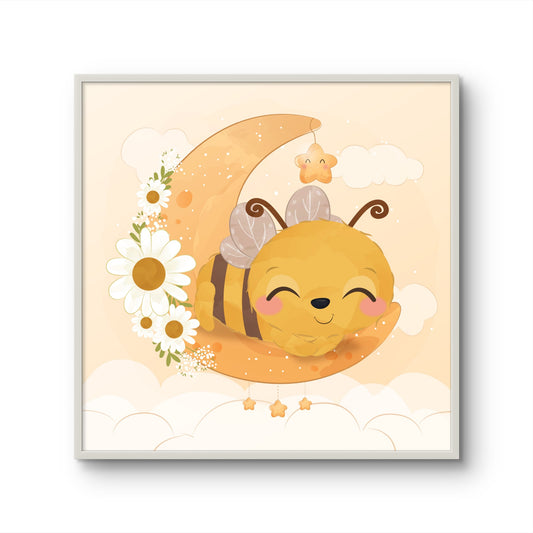 Sleepy Bee on the Moon