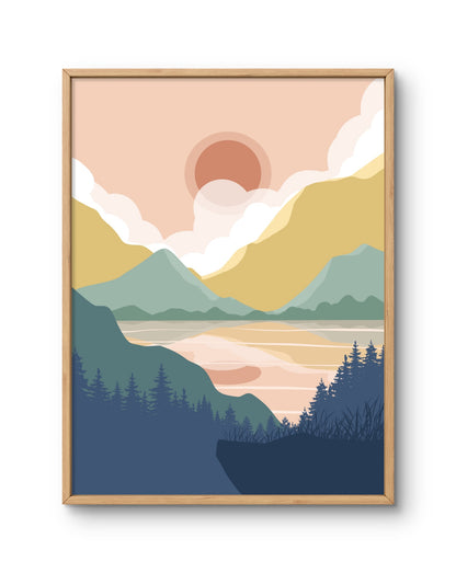 Misty Valley Sunrise