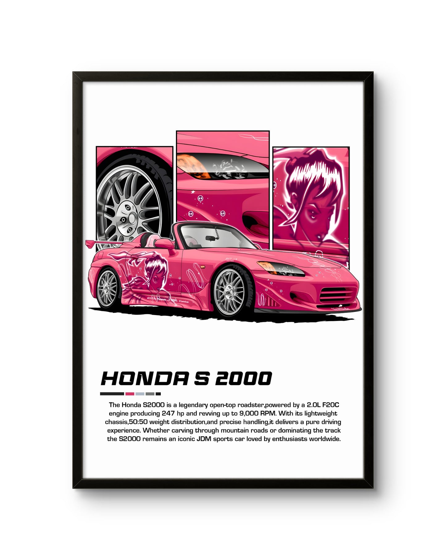 Honda S2000 Pink Drift Icon